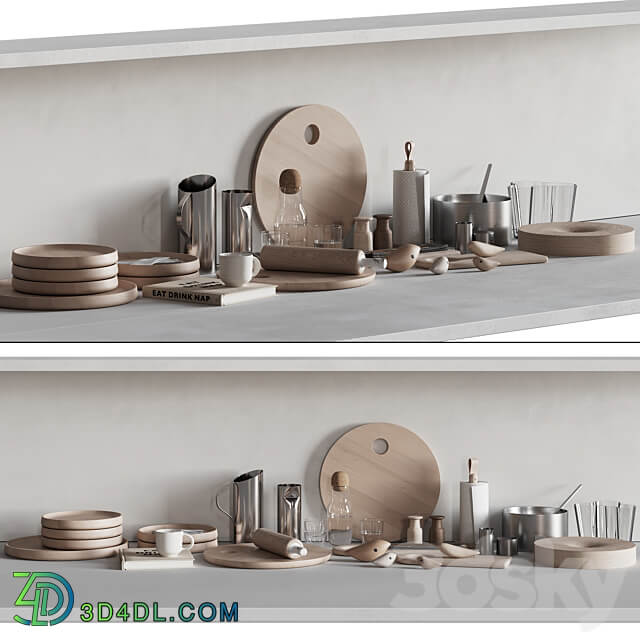 067 Kitchen Decor Set Accessories 02 3D Models 3DSKY