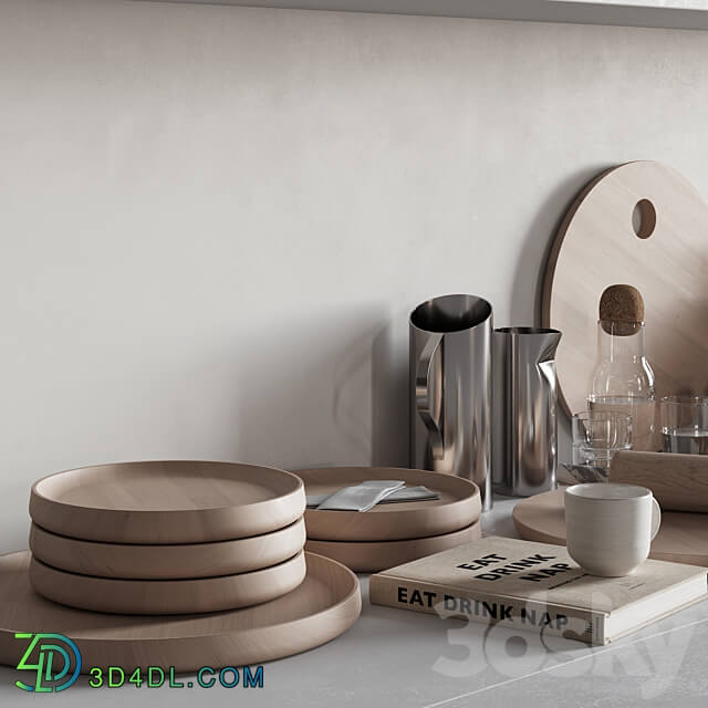 067 Kitchen Decor Set Accessories 02 3D Models 3DSKY