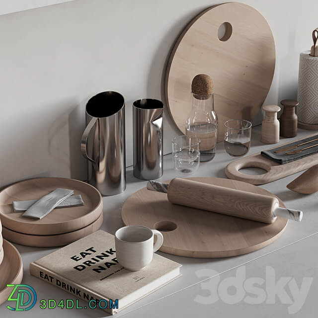 067 Kitchen Decor Set Accessories 02 3D Models 3DSKY