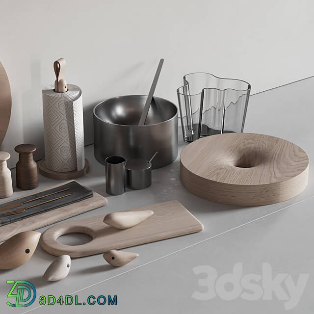 067 Kitchen Decor Set Accessories 02 3D Models 3DSKY