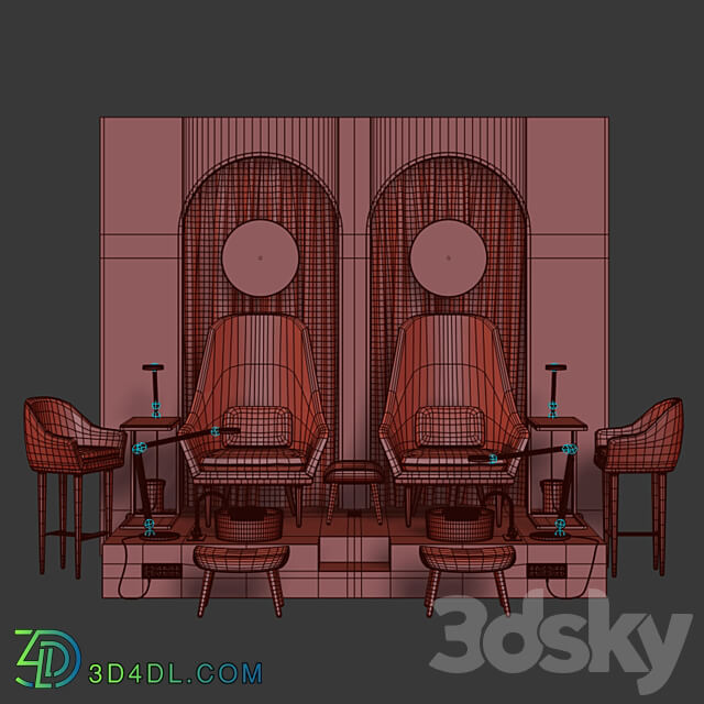 Podium for Pedicure and Manicure Set 1 3D Models 3DSKY