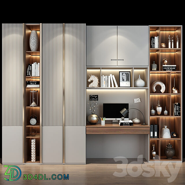 Cabinet Furniture 0487 Wardrobe Display cabinets 3D Models 3DSKY