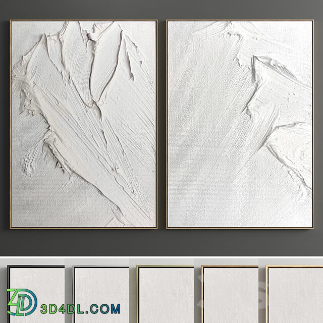 Plaster Two Photo Frame E 07 3D Models 3DSKY