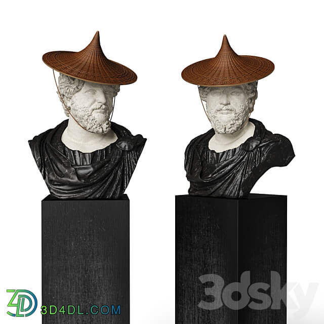 Septimius bust with hat 3D Models 3DSKY