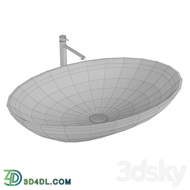 Washbasin Scarabeo Neck 8045 3D Models 3DSKY