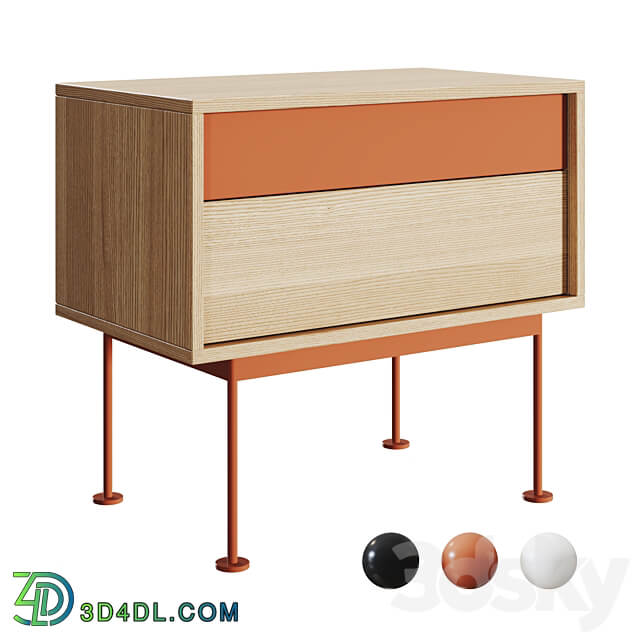 TEULAT Yoko Bedside table Sideboard Chest of drawer 3D Models 3DSKY