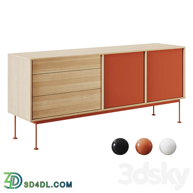 TEULAT Yoko Sideboard 2 Sideboard Chest of drawer 3D Models 3DSKY