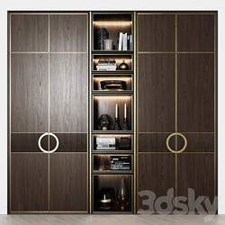 Contemporary wardrobes 34 Wardrobe Display cabinets 3D Models 3DSKY 