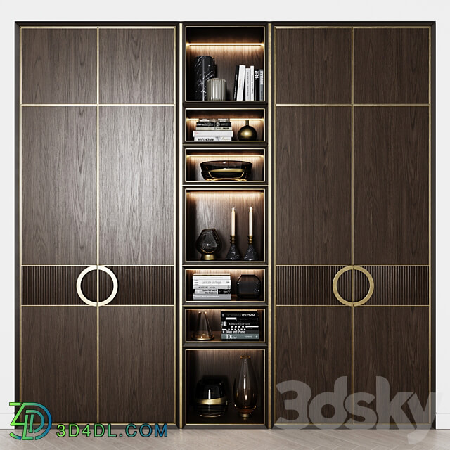 Contemporary wardrobes 34 Wardrobe Display cabinets 3D Models 3DSKY