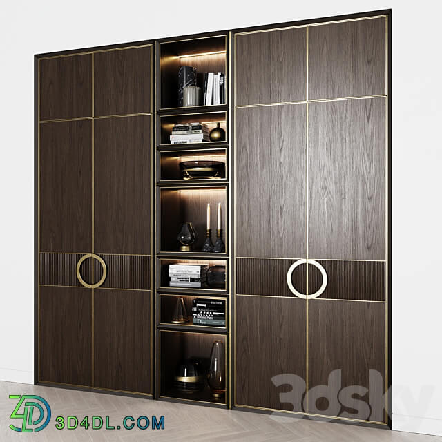 Contemporary wardrobes 34 Wardrobe Display cabinets 3D Models 3DSKY