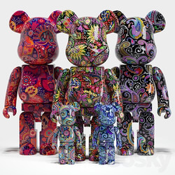 Bearbrick Psychedelic Paisley 3D Models 3DSKY 