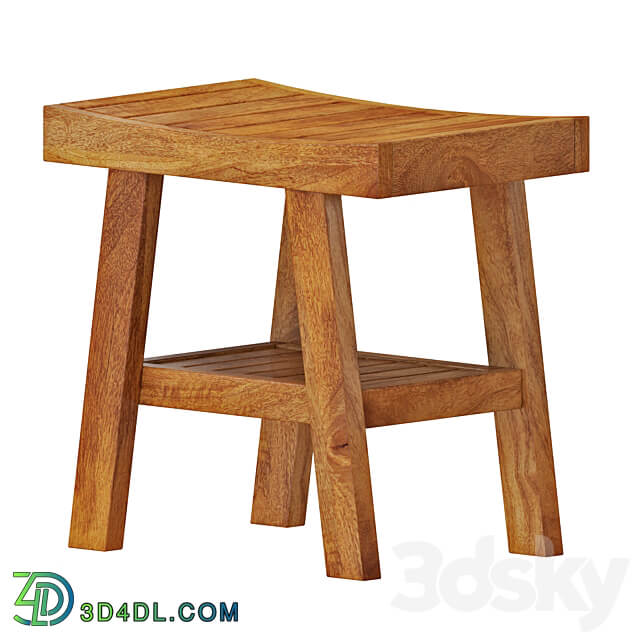 Zara Wooden Table And Stools Table Chair 3D Models 3DSKY