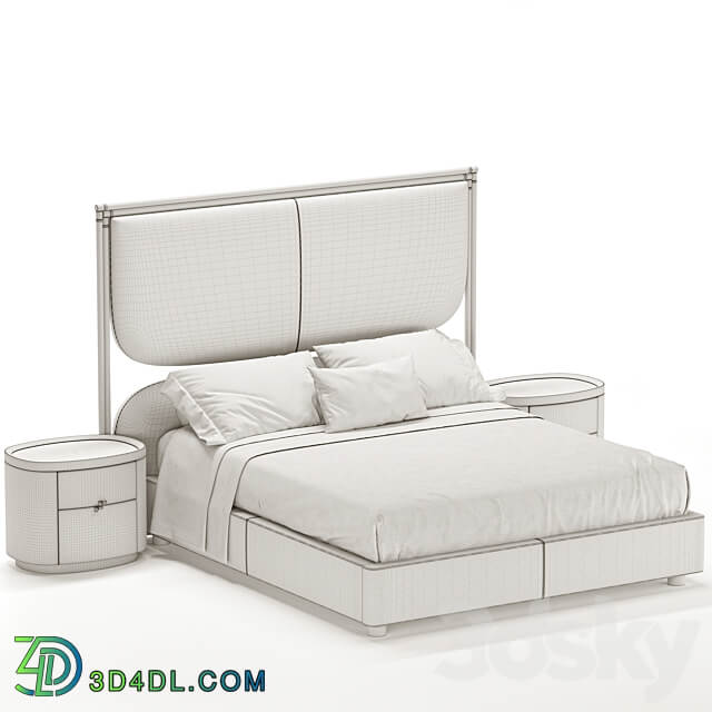 Rugiano Boheme Bed Bed 3D Models 3DSKY