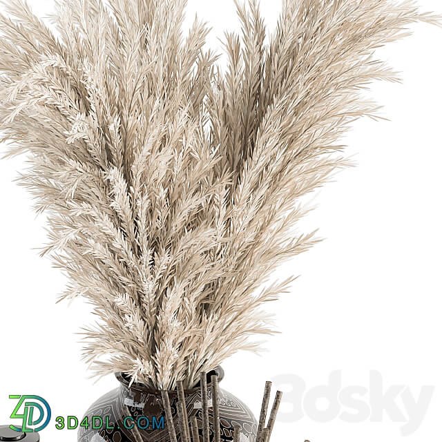 Bathroom accessory Set with Dried Plants Set 22 3D Models 3DSKY
