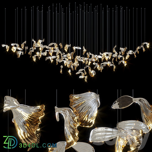 Droplight Vargov Design Goldfish Pendant light 3D Models 3DSKY