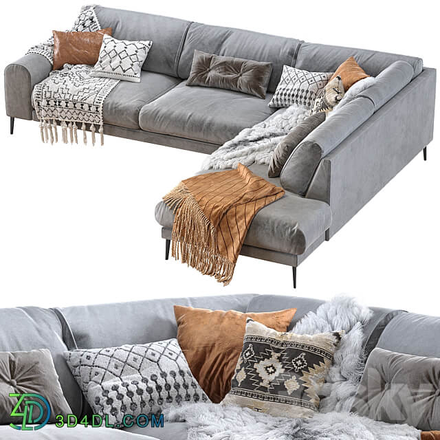 Joy sectional sofa 3D Models 3DSKY