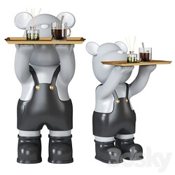 bear Sculpture tray 3D Models 3DSKY 