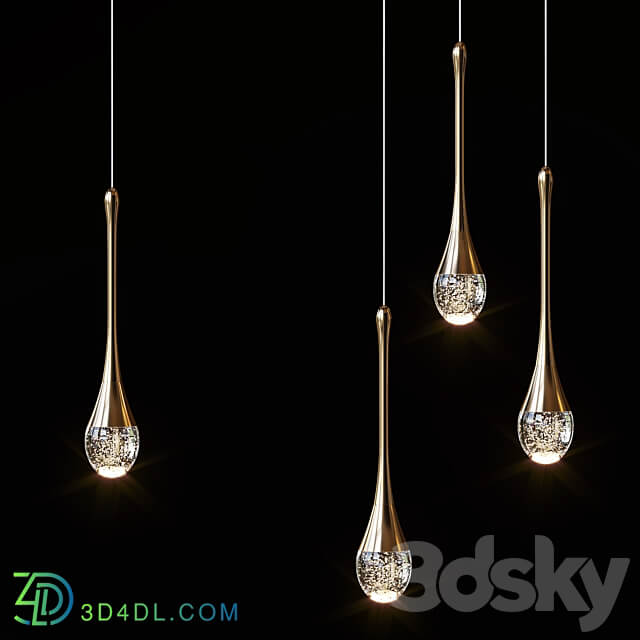 Pendant lights Mettasha Chandelier 1 and 3 lamps Pendant light 3D Models 3DSKY