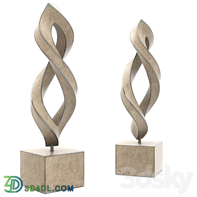 Abstract twist sculpture 3D Models 3DSKY