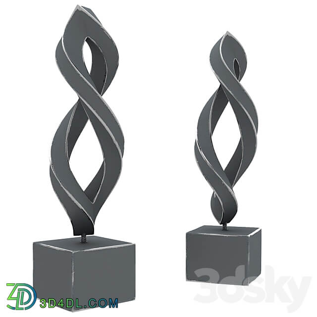 Abstract twist sculpture 3D Models 3DSKY