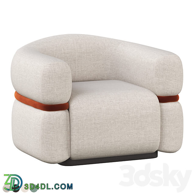 Malibu Armchair by Dooq 3D Models 3DSKY