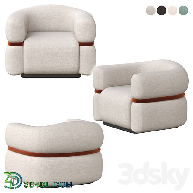 Malibu Armchair by Dooq 3D Models 3DSKY