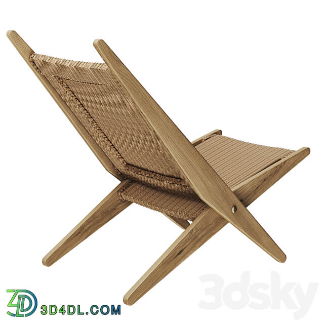 Folding armchair Ancelie from la Redoute 3D Models 3DSKY