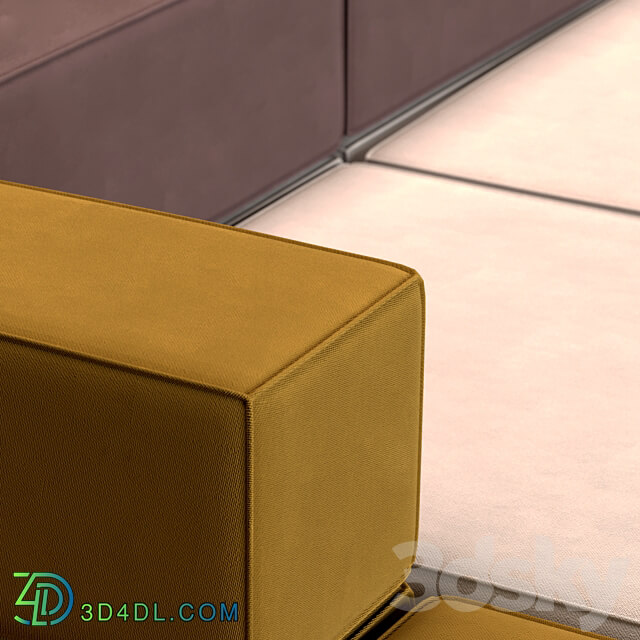 Modular sofa upholstered furniture 3D Models 3DSKY