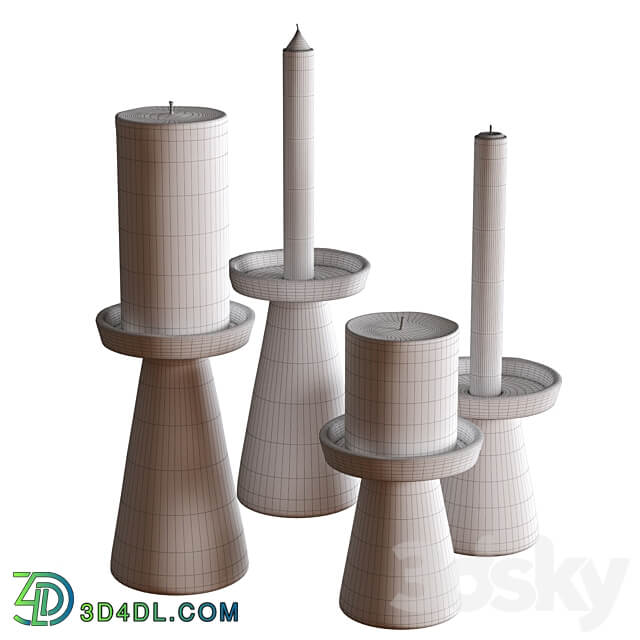 Candle 3D Models 3DSKY