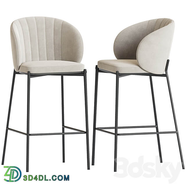 Bar stool cruz shell 3D Models 3DSKY