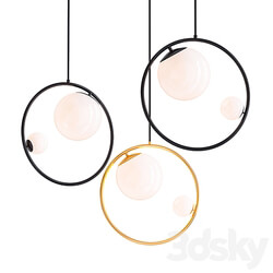 Pendant lamp with two glass balls Pendant light 3D Models 3DSKY 