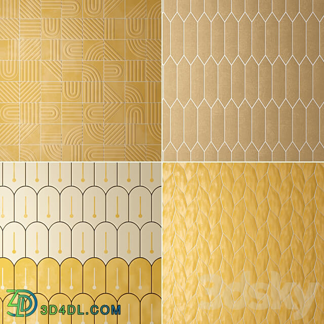 Yellow tile 3D Models 3DSKY