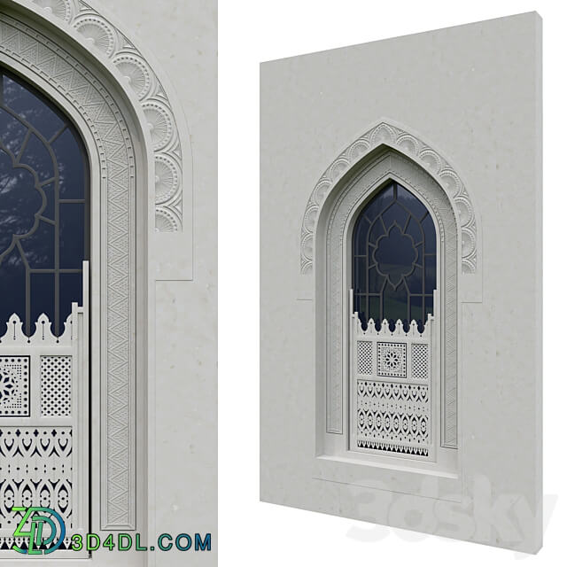 Classic Arabic Window 3D Models 3DSKY