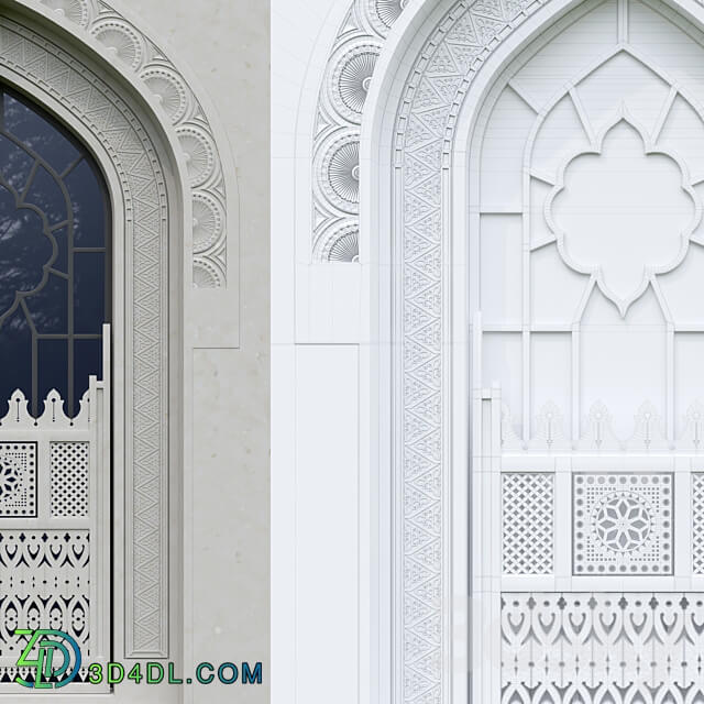 Classic Arabic Window 3D Models 3DSKY