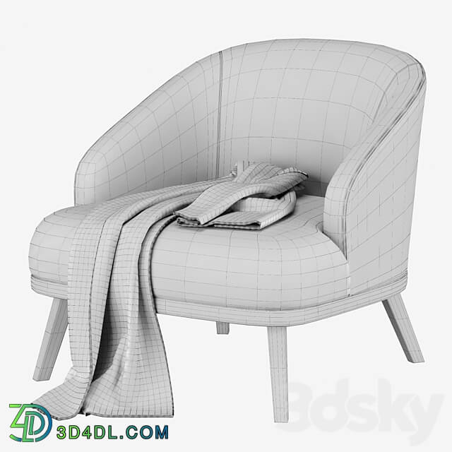 st. tropez armchair by ditre italia 3D Models