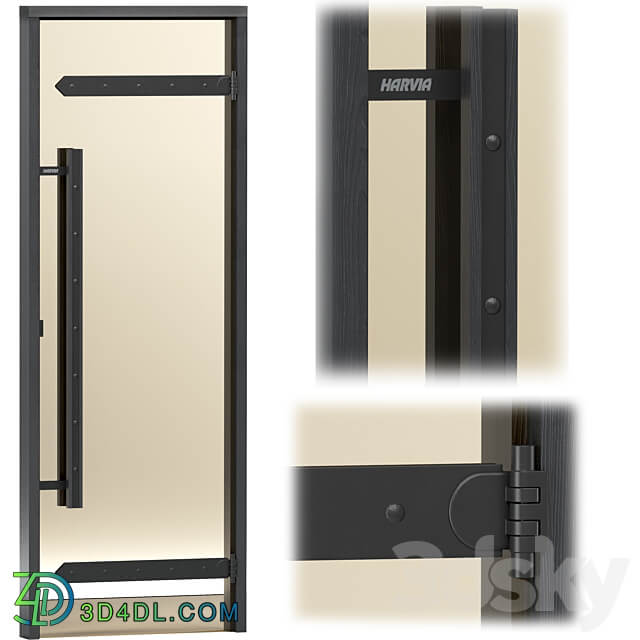 Turkish sauna glass doors hamam set 2 3D Models 3DSKY