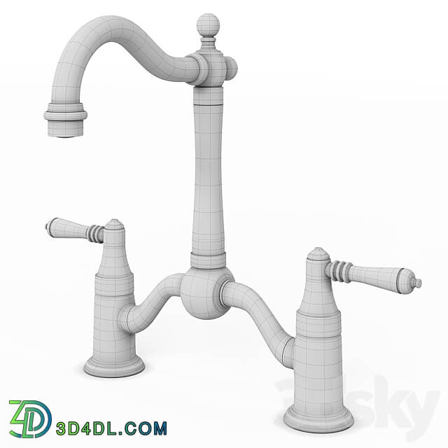 Bridge Kitchen Faucet 02 3D Models 3DSKY