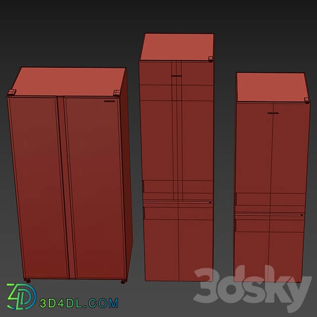 Refrigerators Samsung 3D Models 3DSKY