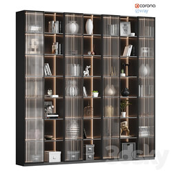 Wardrobe with decor 16 Wardrobe Display cabinets 3D Models 3DSKY 