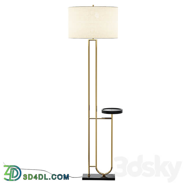 Imogen Floor lamp with tray Lamp with tray floor lamp floor lamp with table 3D Models 3DSKY