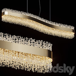 Suspended chandelier LUSINE by Lampatron 150cm Pendant light 3D Models 3DSKY 