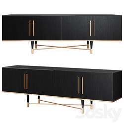 Domayne Angsana Entertainment Unit Sideboard Chest of drawer 3D Models 3DSKY 