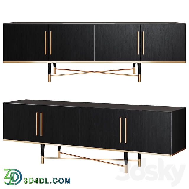 Domayne Angsana Entertainment Unit Sideboard Chest of drawer 3D Models 3DSKY