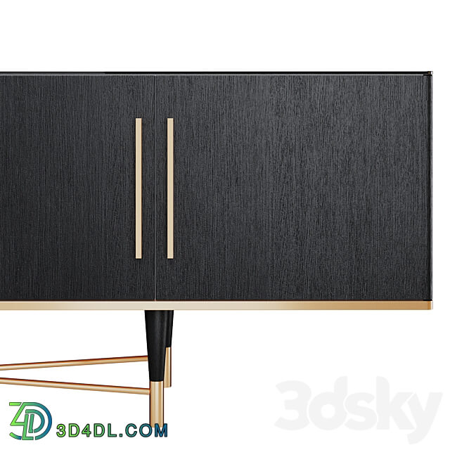 Domayne Angsana Entertainment Unit Sideboard Chest of drawer 3D Models 3DSKY