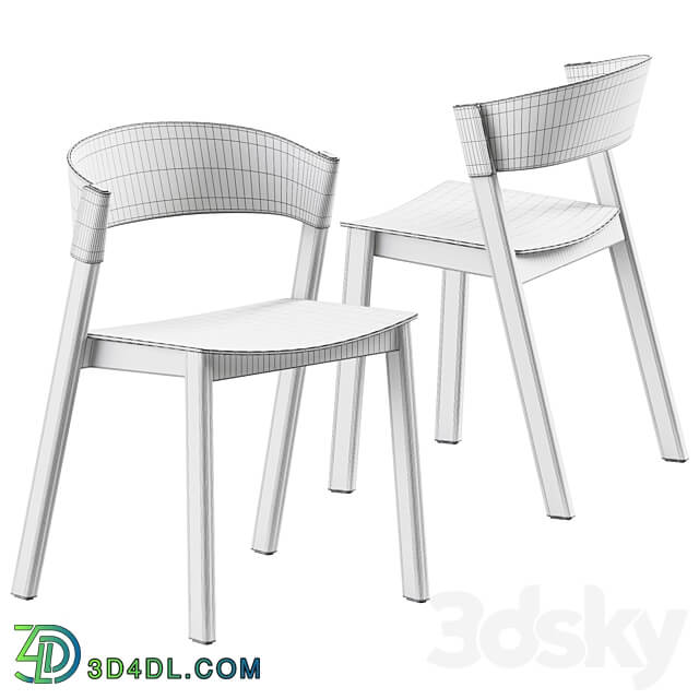 Cover Side Chair by Muuto Wooden 3D Models 3DSKY