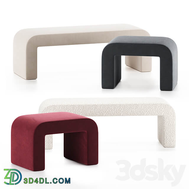 REENO Bench by Grazia Co AUS 3D Models 3DSKY