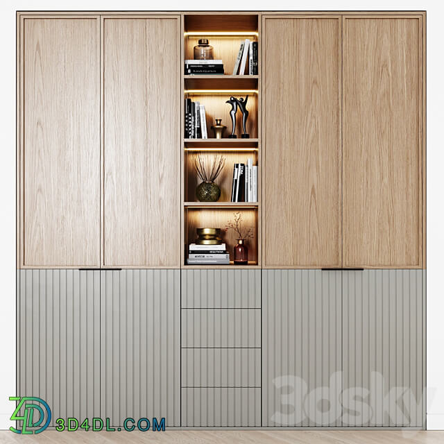 Contemporary wardrobes 37 Wardrobe Display cabinets 3D Models 3DSKY