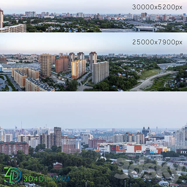 Panoramas of Novosibirsk. 2 pcs 3D Models 3DSKY