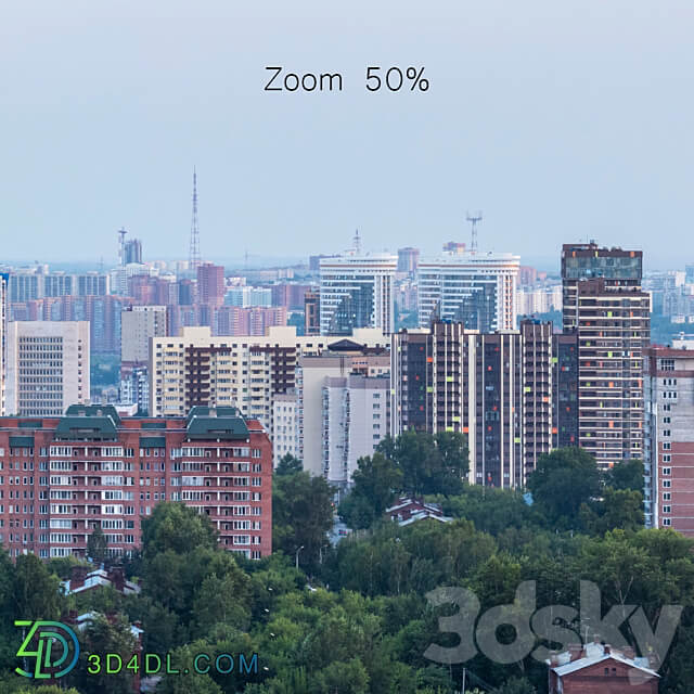 Panoramas of Novosibirsk. 2 pcs 3D Models 3DSKY