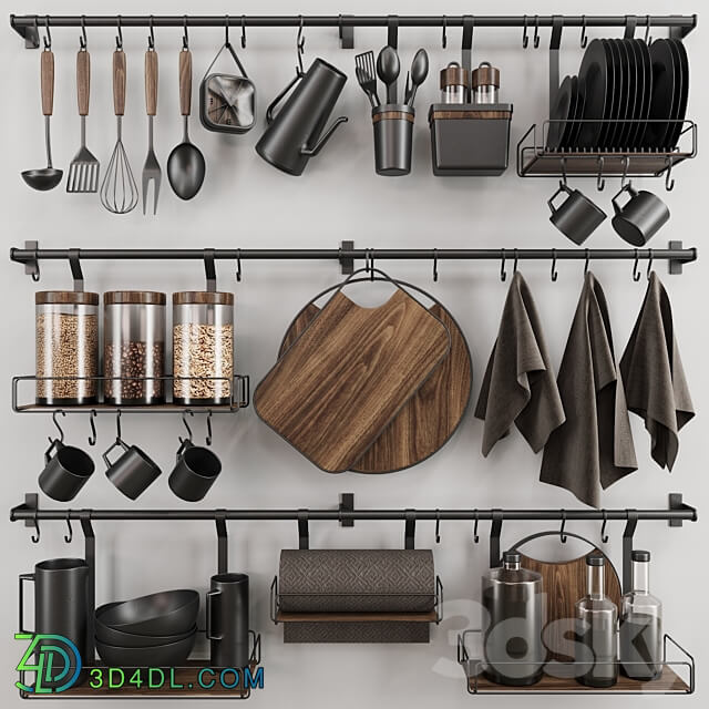 Kitchen set 3D Models 3DSKY